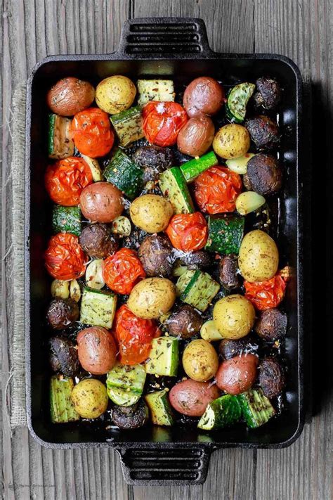 Italian Oven Roasted Vegetables The Mediterranean Dish Simple And