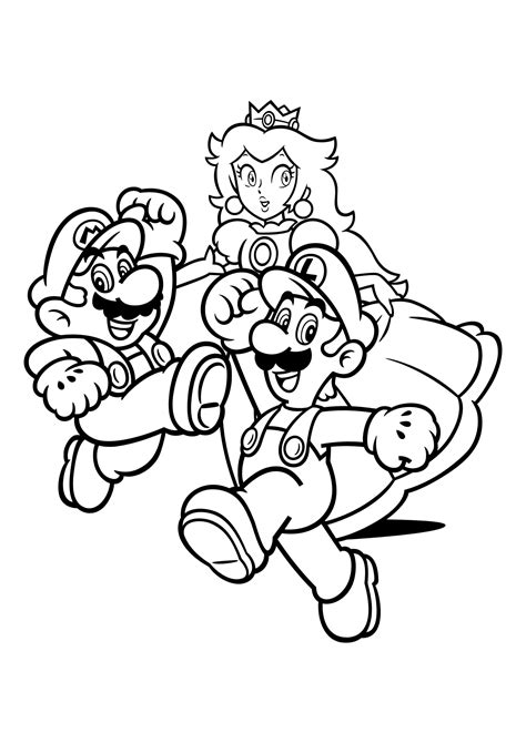 Dibujos De Personajes De Mario Bros Para Colorear Dibujos De Super