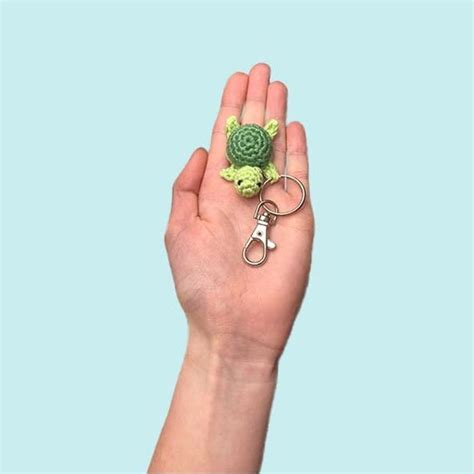 Charity Crochet Turtle Keychain Amigurumi Etsy Crochet Turtle