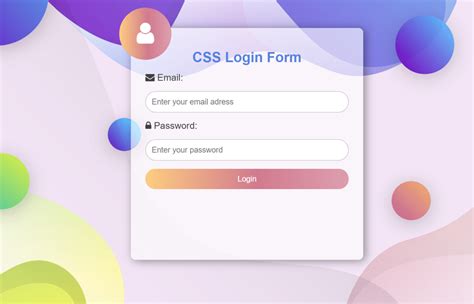 Login Page In Html With Css Code Riset