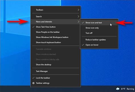 How To Add Weather To Taskbar Windows 10