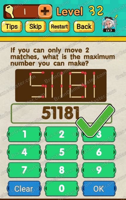 The game can be found on google play. The answer to level 31, 32, 33, 34, 35, 36, 37, 38, 39 ...