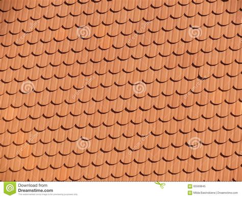 Red Tiles Roof Stock Image Image Of Line Wavy Tiles 65569845