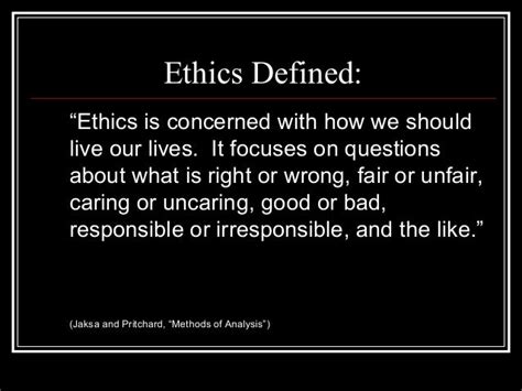ethics and professionalism