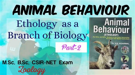 2 Ethologyanimal Behaviouras Branch Of Biologybranches Of Ethology