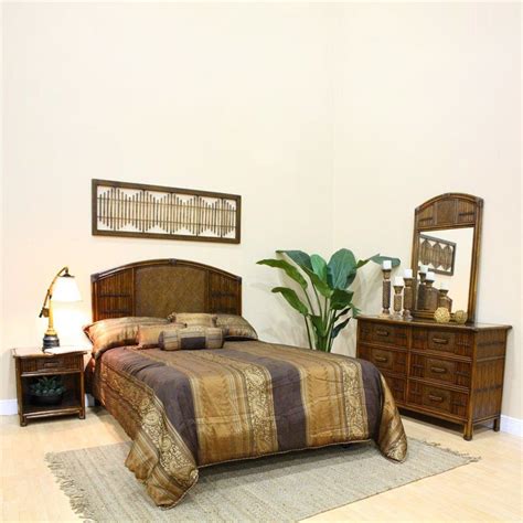 Natural rattan, natural fiber furniture, wicker furniture, indoor furniture wholesale. Shop Hospitality Rattan Polynesian 4-Piece Queen Bedroom ...