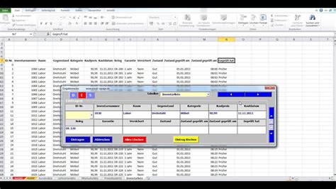Gvf dient zur erfassung und auswertung von excelformularen. Datenbanken in Excel aus einer Eingabemaske mit Zuweisung ...