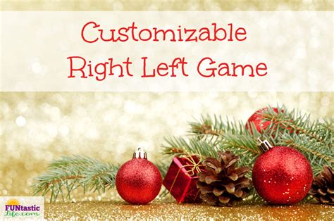 Customizable Right Left Game Funtastic Life