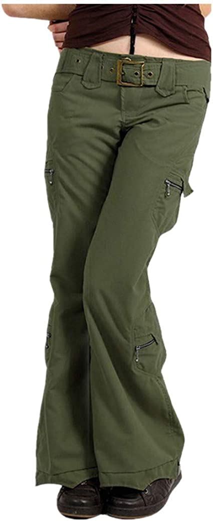 Ua Women Cargo Pants Casual Outdoor Elastic Waist Baggy Streetwear