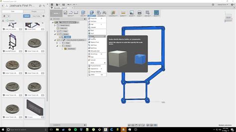 Fusion 360 Basics Importing Stl File And Merging Two Files Youtube