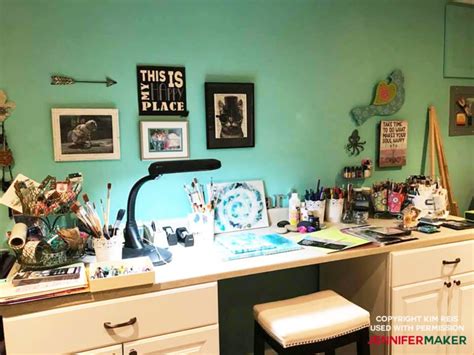 Lush art is located at: Craft Room Paint Colors & Ideas - Jennifer Maker