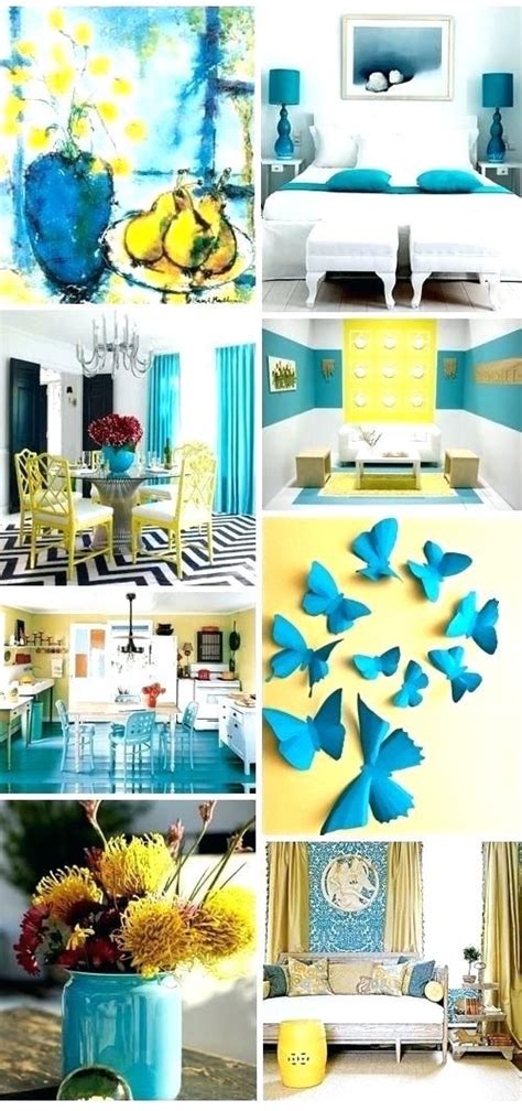 Teal And Yellow Living Room Ideas Yellow And Turquoise Bedroom