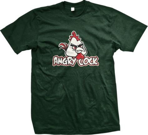 Angry Cock Spoof Game Rude Adult Humor Funny Sayings Mens T Shirt Ebay