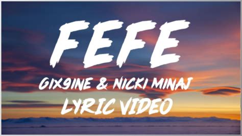Ix Ine Nicki Minaj Fefe Official Lyric Video Youtube