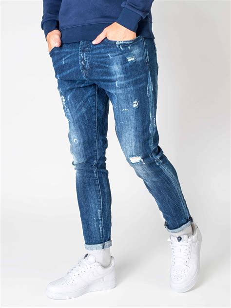 Slim Fit Stonewashed Jeans Project X Paris