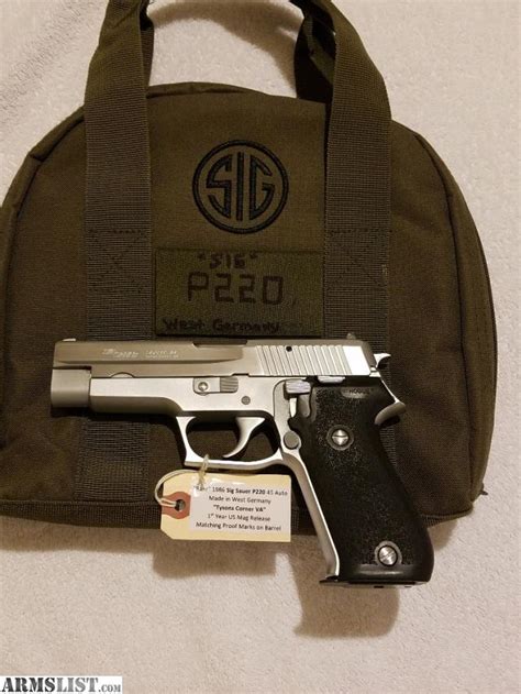 Armslist For Sale Sig P220 Rare Nickel 45 Acp West German
