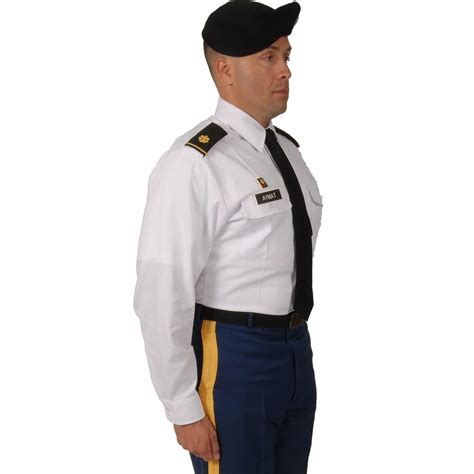 Us Army Mens Mens Dress Uniform Asu White Shirt Long And Short Sleeve