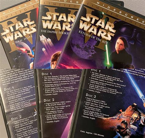 Star Wars Special Edition Trilogy Dvd Box Set Mx