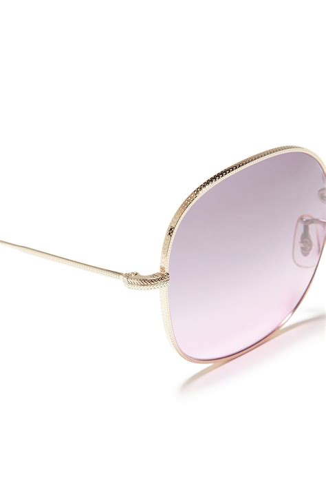 Oliver Peoples Mehrie Square Frame Gold Tone Sunglasses The Outnet