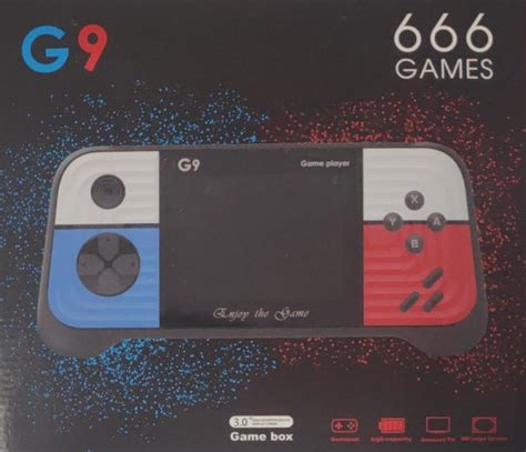 Карманная консоль 8 Bit G9 Game Box 666 игр подключение к Tv