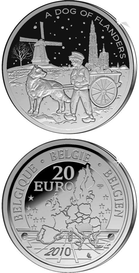 20 Euro Coin A Dog Of Flanders Belgium 2010