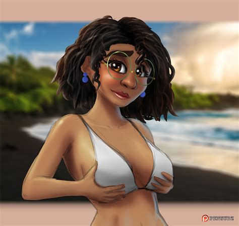 Rule 34 1girls Aged Up Big Breasts Bikini Blush Breasts Brown Eyes Brown Hair Colombian Female