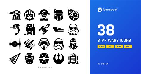 Download Star Wars Icon Pack Available In Svg Png And Icon Fonts Star Wars Icons Icon Pack