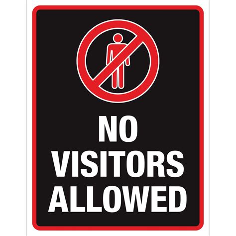 No Visitors Allowed Poster Plum Grove