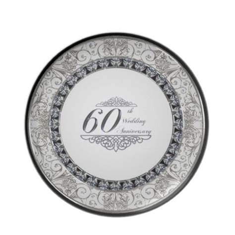 60th Wedding Anniversary Plate Zazzle 60 Wedding Anniversary