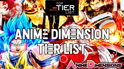 Anime Dimension Tier List Toptierlist