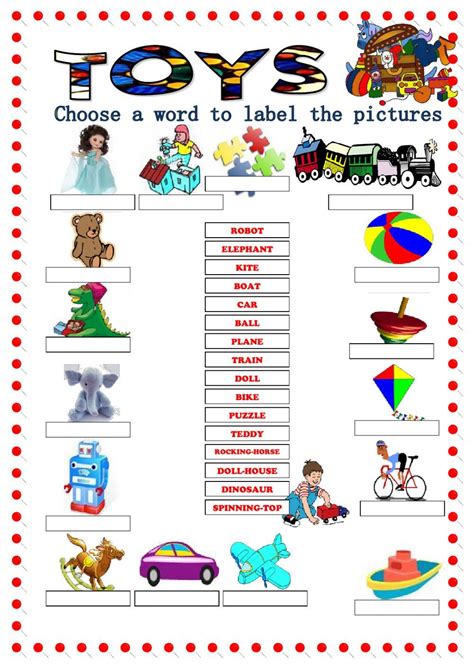 Toys Vocabulary Interactive Worksheet Ingles Para Preescolar