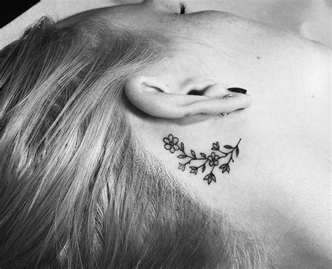 So Dainty Behind Ear Tattoos Dainty Tattoos Tattoos