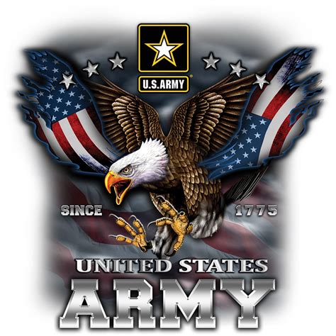 Us Army Eagle And Flag Wcrest 1 Art Brands