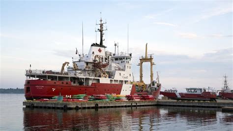 Canadian Coast Guard Ship Griffon Prescott Ontario Editorial Image
