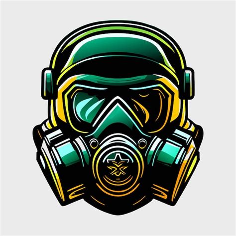 Premium Vector Gas Mask Sports Mascot Gaming Logo