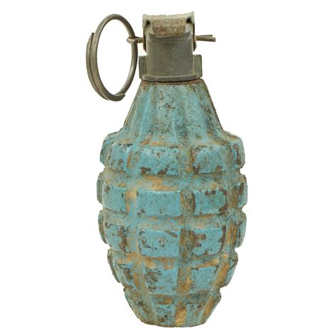 Original Us Wwii M21 Practice Mkii Pineapple Fragmentation Grenade W