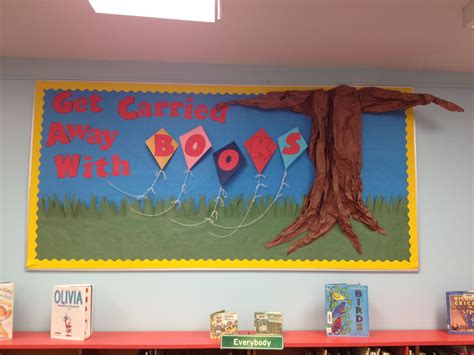 Heres My Spring Library Bulletin Board Recycling The Tree All Year