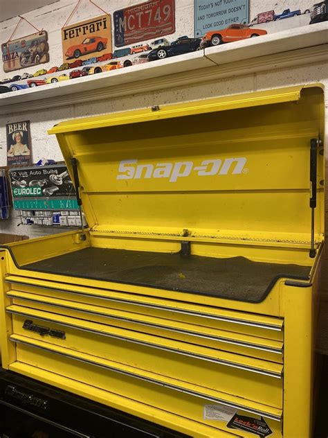 Snap On Tool Box Top Box 40” By 20” Yellow Ebay