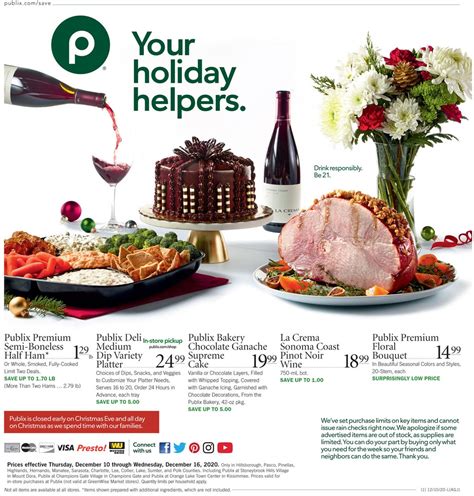 They'd pass up a turkey dinner any day of the week (or any holiday) for ham. Publix Christmas Dinners - Easy Homemade Dinner Ideas Buy ...