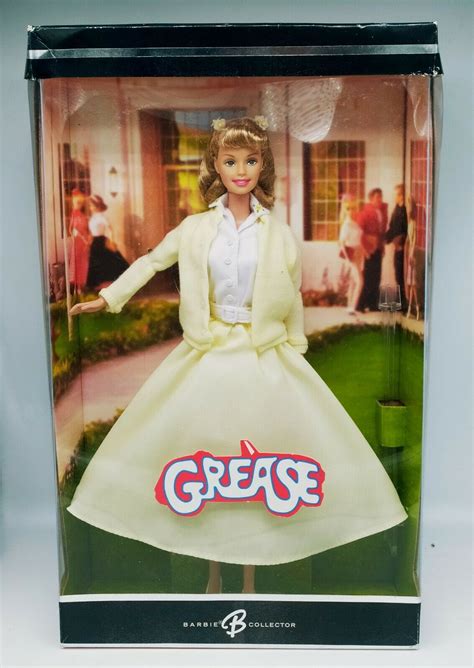 Rare Vintage 2004 Collector Edition Grease Sandy Barbie 2 In Yellow Dress Nrfb 27084118209