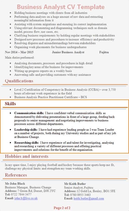 Resume paris barcelone lovely curriculum vitae kenya resume ideas. cv skills section example patrolrefinedtravelerco in 2020 ...