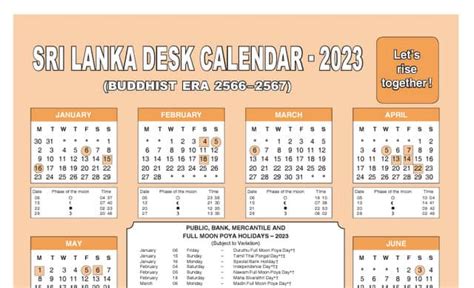 Download 2023 Sri Lanka Calendar With Holidays