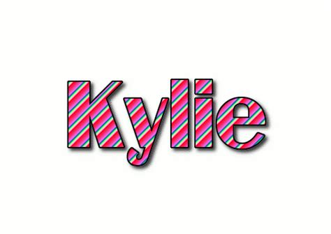 Kylie Лого Бесплатный инструмент для дизайна имени от Flaming Text