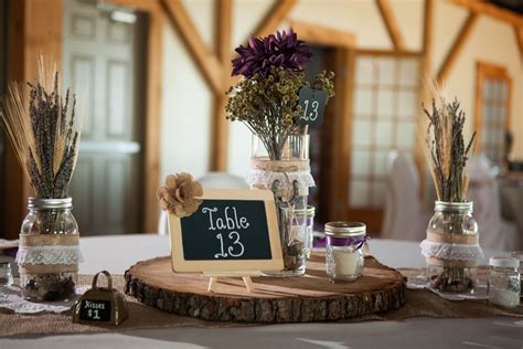 Rustic Purple Wedding Decor