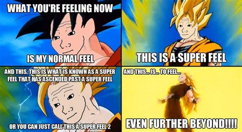 These are some dragon ball z memes/jokes which you all will like. super saiyan god fusion - Google Search | Feels meme, Dbz ...
