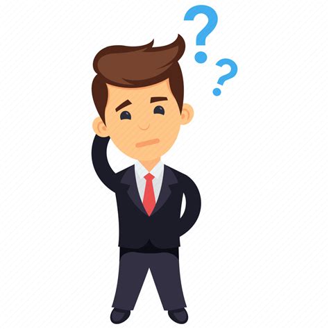 Businessman Scratching Head Confused Businessman Hard Decision Making