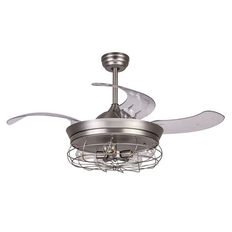 Retractable Blade Ceiling Fan Lights Shelly Lighting
