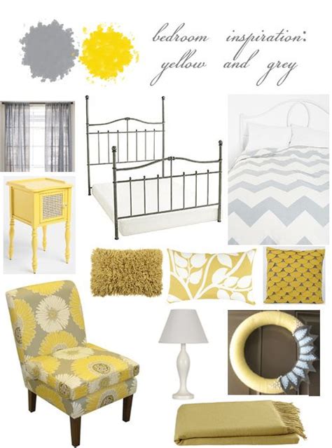 Nice Pop Of Color Doing A Grey And Yellow Bedroom Theme
