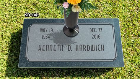 Single Flat Headstone And Flat Grave Marker Prices — Brown Memorials