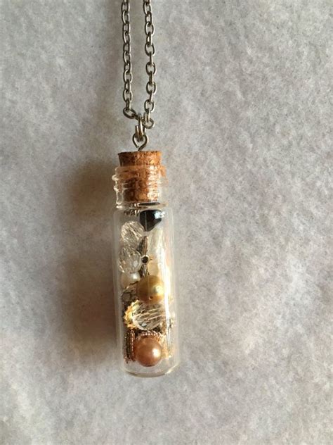 Glass Vial Pendant Necklace By Thegeekerye On Etsy Glass Vials